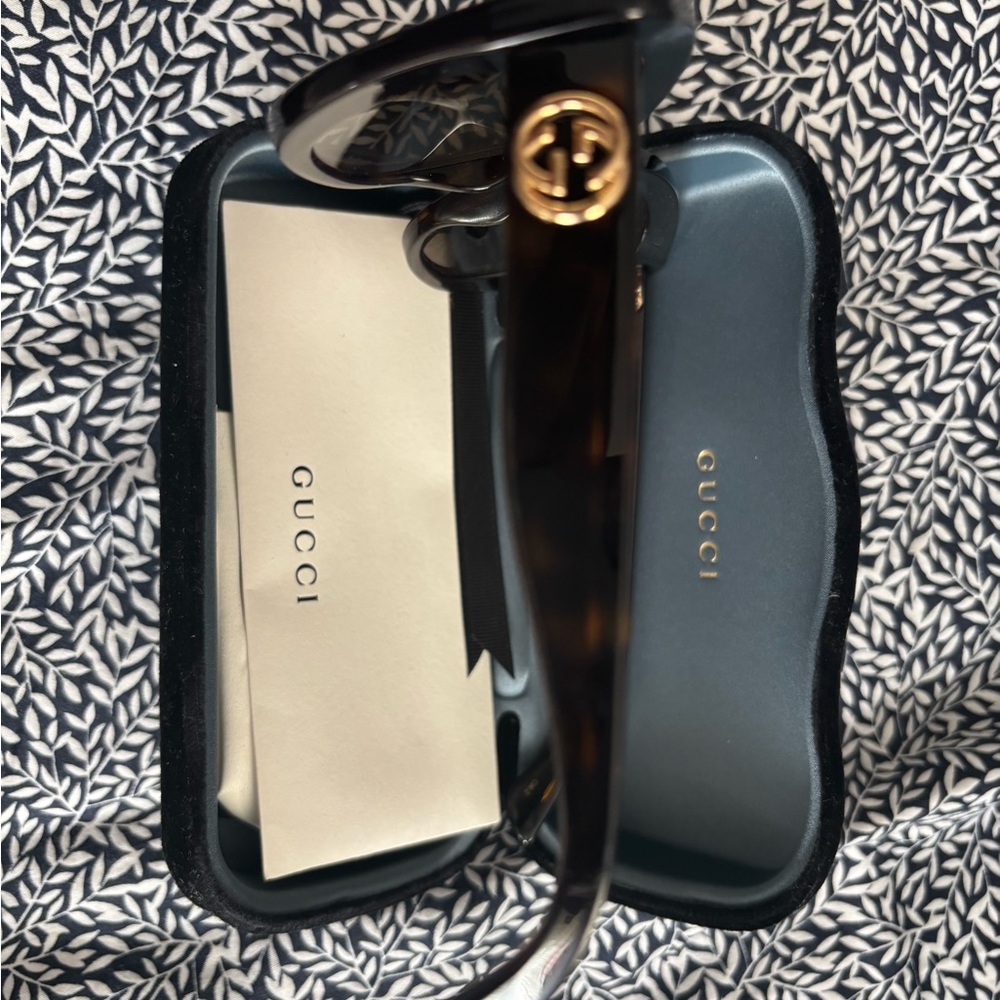 Gucci Brown Sunglasses with Gold Logo